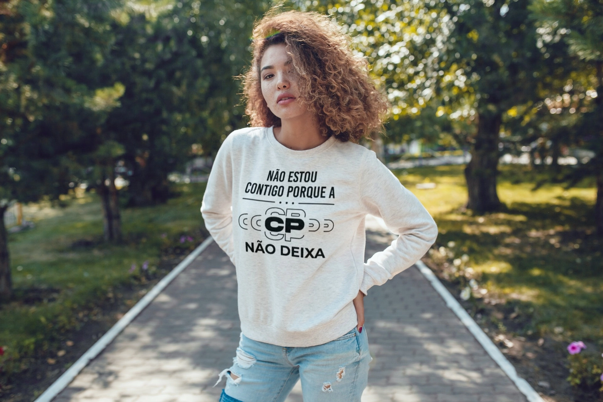 Sweat personalizada não estou contigo