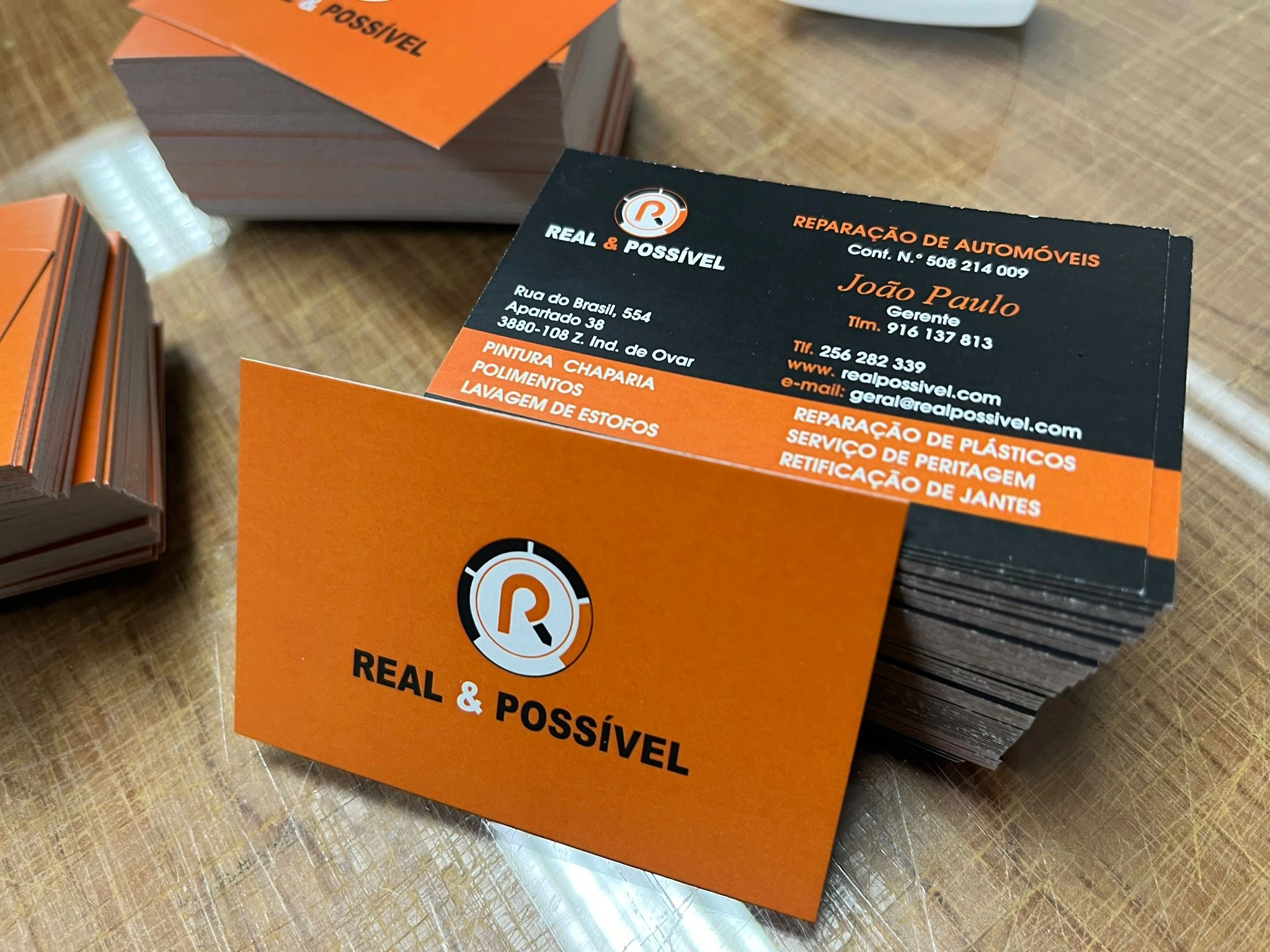 Cartões de visita personalizados em Ovar